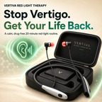 Vertiva Balance™ — Fones de Terapia com Luz Vermelha